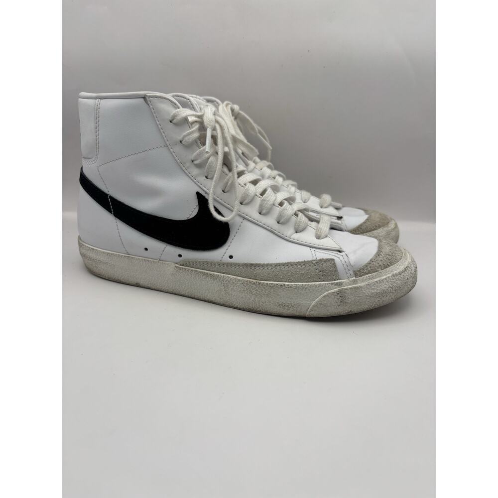 Nike Blazer Mid ‘77 Vintage White And Black Sneakers Men Size 8.5
